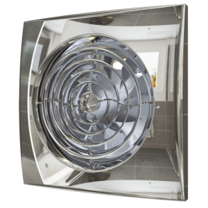 Вентилятор ERA DiCiTi AURA 5C Chrome d125 с обратным клапаном